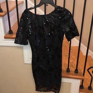 Sparkly black dress